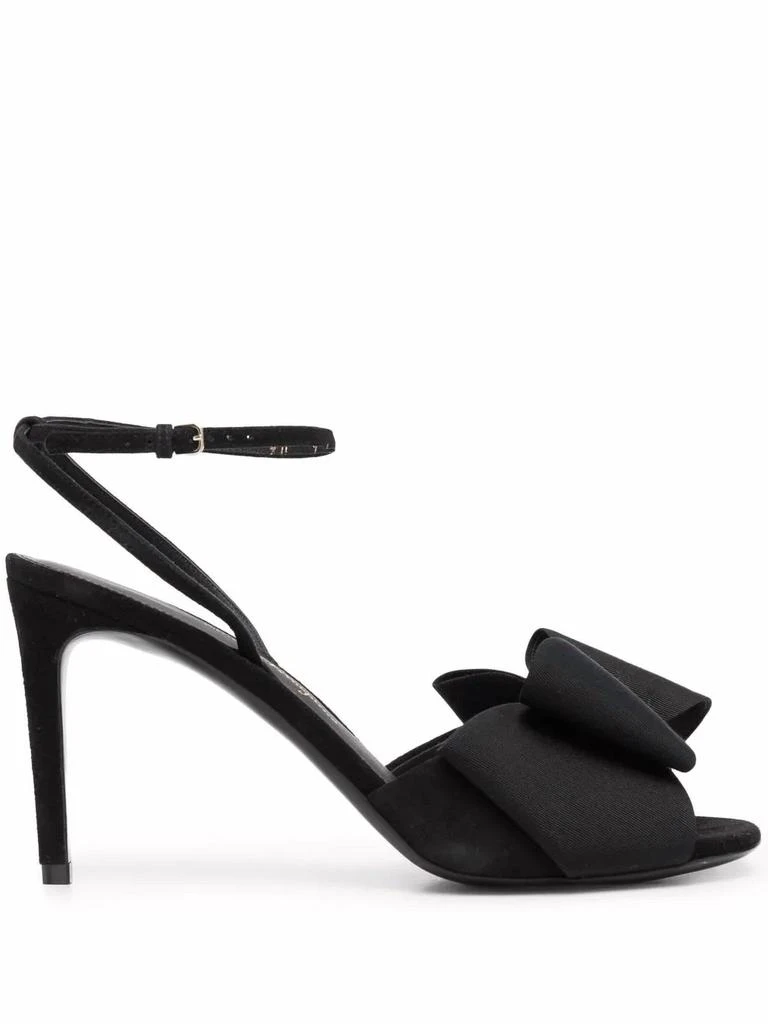 Salvatore Ferragamo Women
s Vara-Bow Detail Sandals In Black 1