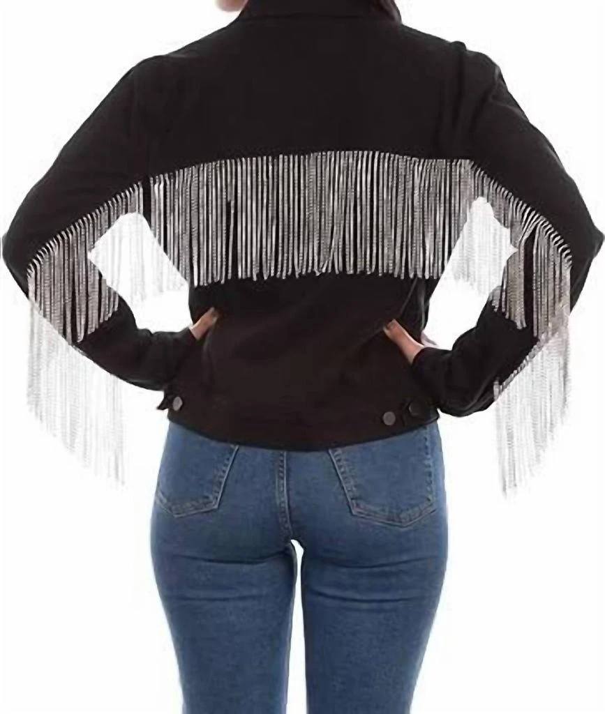 Scully Scully - Rhinestone Fringe Denim Jacket 2