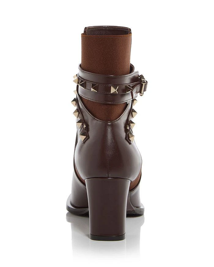 Valentino Women's Rockstud Embellished Block Heel Booties 4