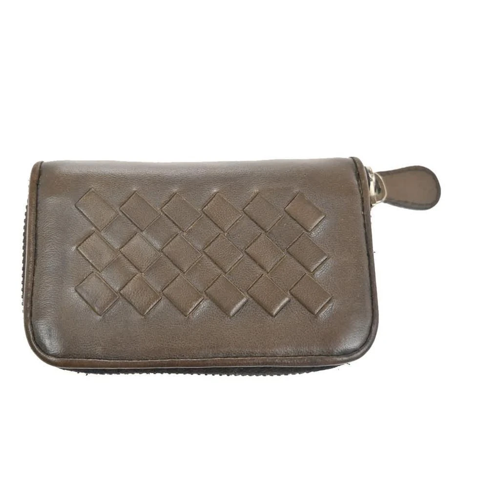 Bottega Veneta Zip Coin Purse Intrecciato Nappa Leather Wallets Accessory (Pre-Owned) 2