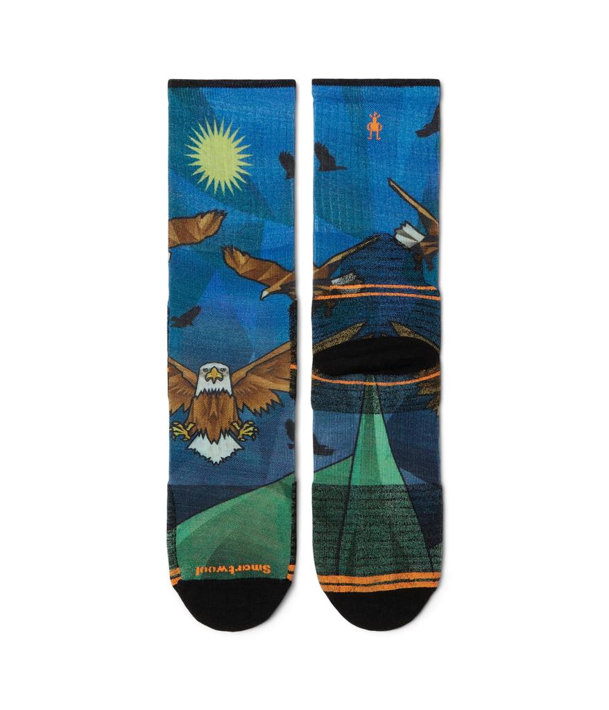 SmartWool Hike Targeted Cushion Eagle Print Crew Socks