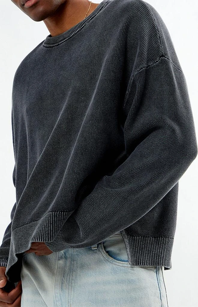 PacSun Black Textured Crew Neck Sweater 2