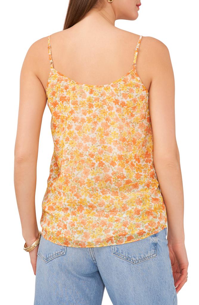 1. State Floral Pintuck Camisole