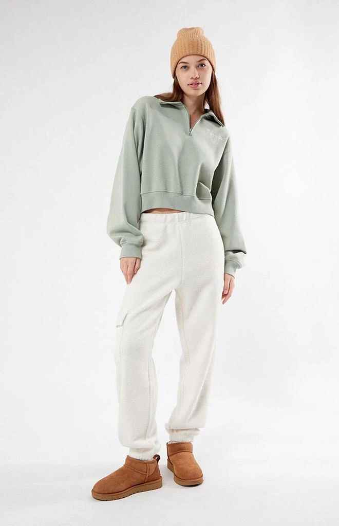 PacSun Switzerland Half Zip Cropped Sweatshirt 4