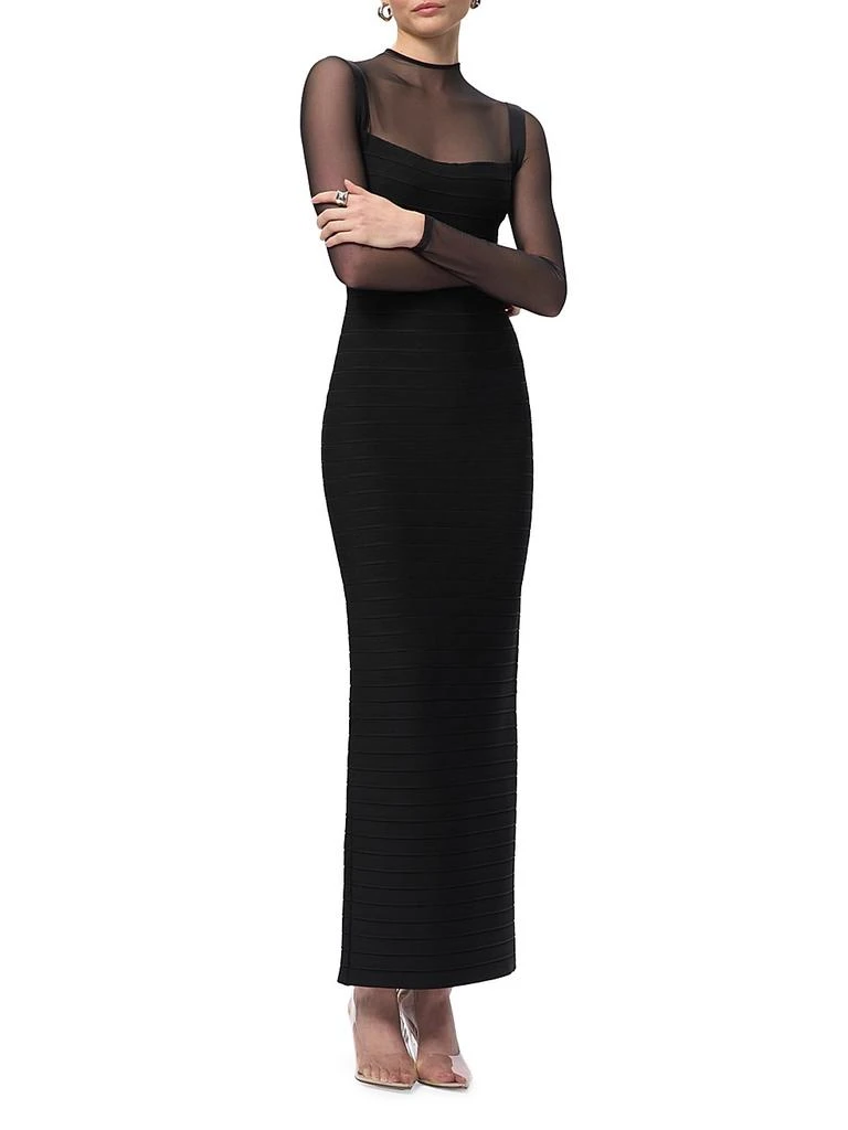 The Ella Bandage Knit Gown  On Sale Now with Up to 70% Off | Discover  Exclusive Deals & Savings at BeyondStyle  Authentic Herve Leger  Women's|turtleneck|women's  apparel|floor-length|women's|solid|bodycon|contemporary|long sleeve|dresses  with Limited ...