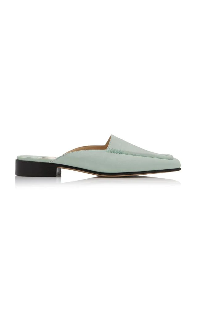 Jimmy Choo Jimmy Choo - 1999 Nubuck Loafer Mules - Green - IT 37 - Moda Operandi 1