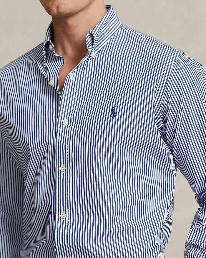 Ralph Lauren Cotton Stretch Poplin Classic Fit Button Down Shirt 4