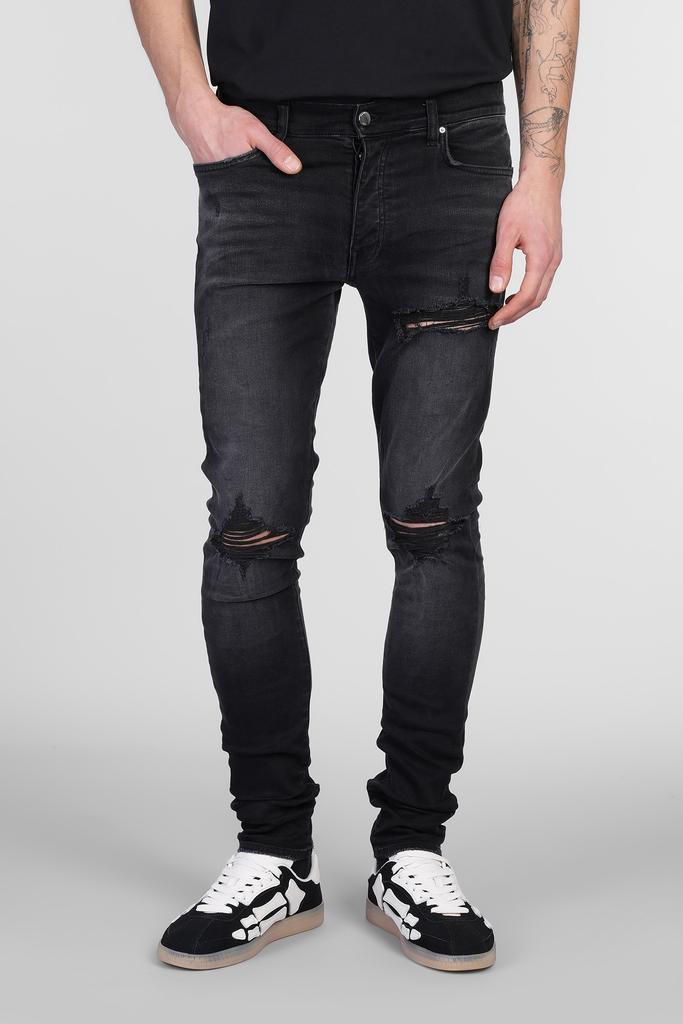 AMIRI Black MX1 Bandana Jacquard Jeans WAIST-US-38 - Jeans