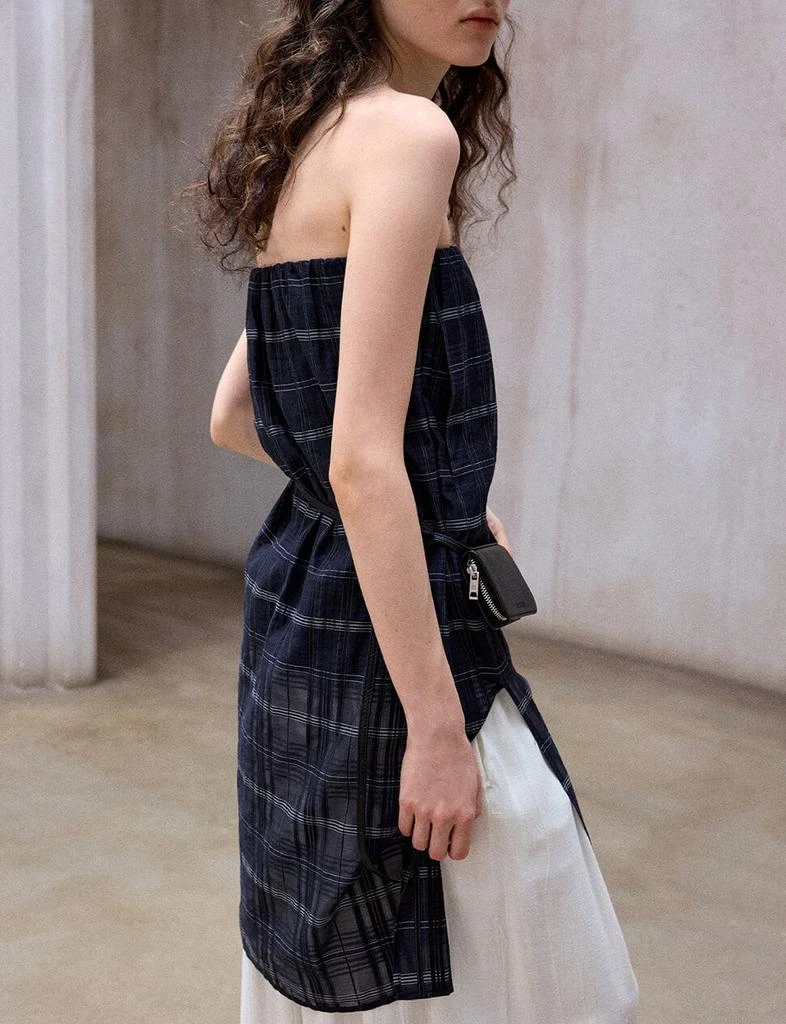 Pixie Market Navy Plaid Tube-Tunic Top-PREORDER 6