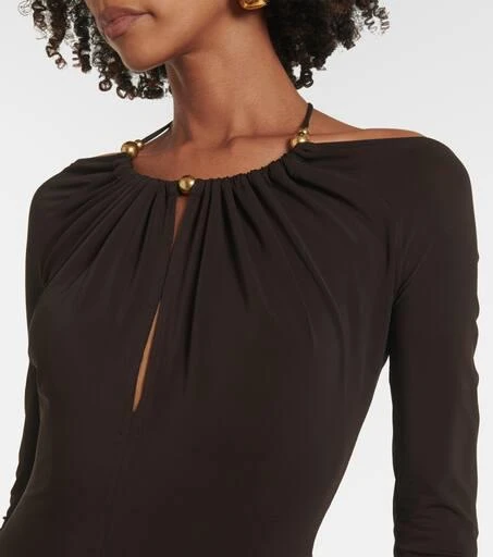 Salvatore Ferragamo Off-shoulder midi dress 4