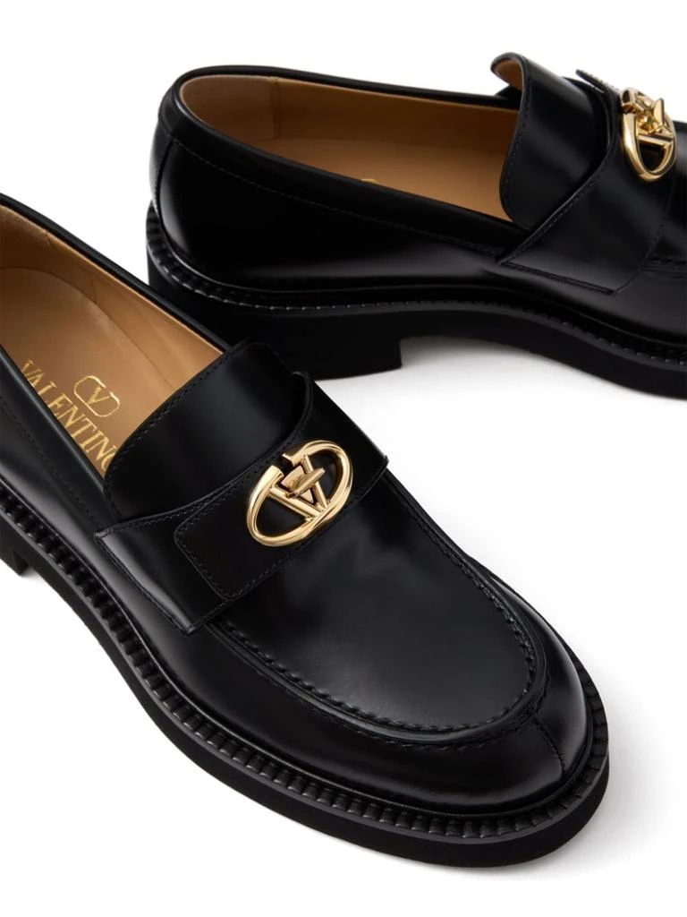 Valentino Garavani VALENTINO GARAVANI - Vlogo Locker Leather Loafers 5