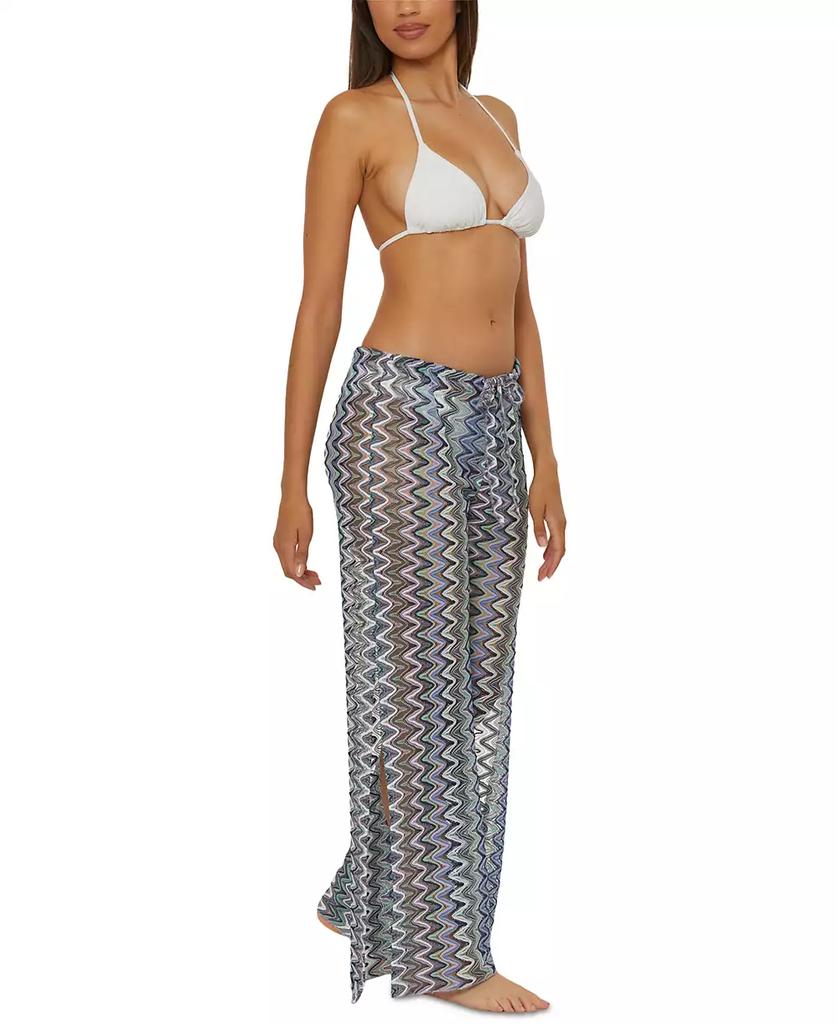 Becca Women's Sundown Crochet Split-Leg Cover-up