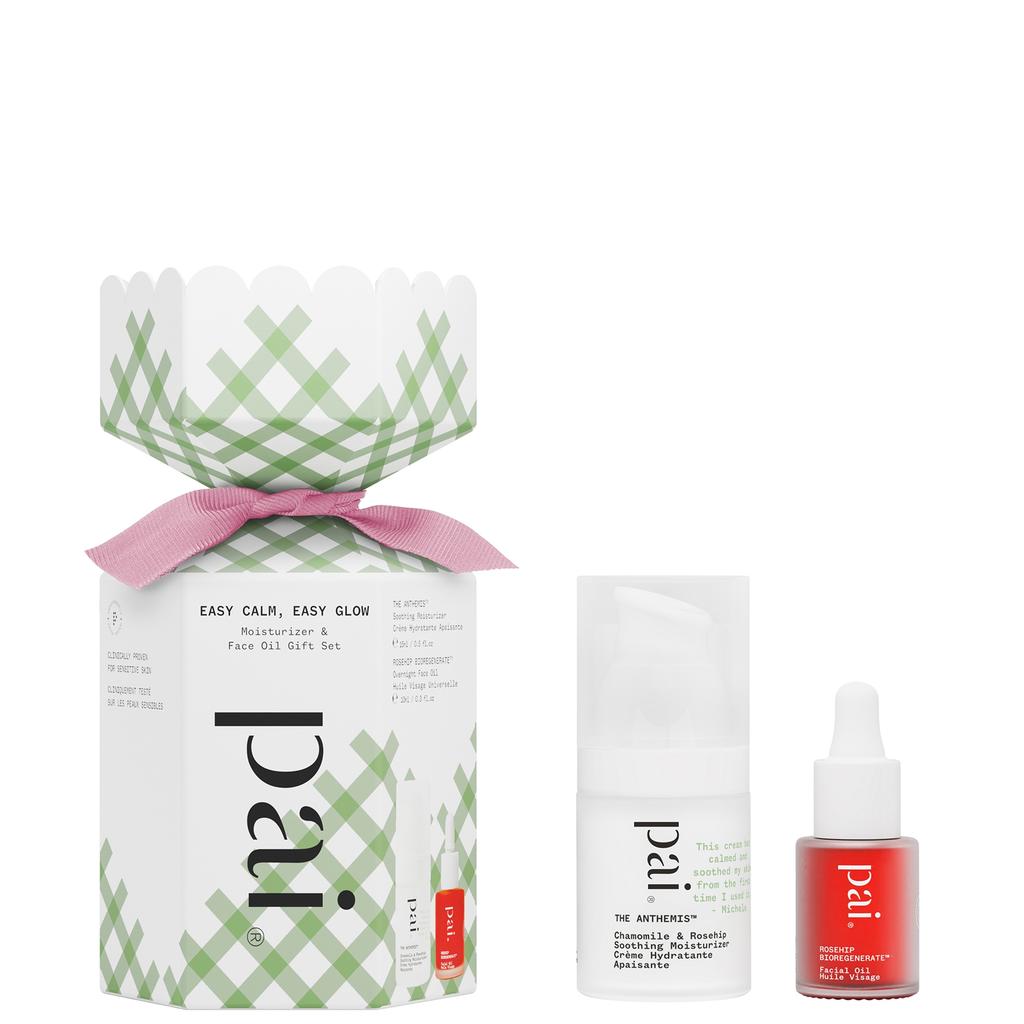 Pai Pai Skincare Easy Calm, Easy Glow Moisturiser and Face Oil Gift Set 25g
