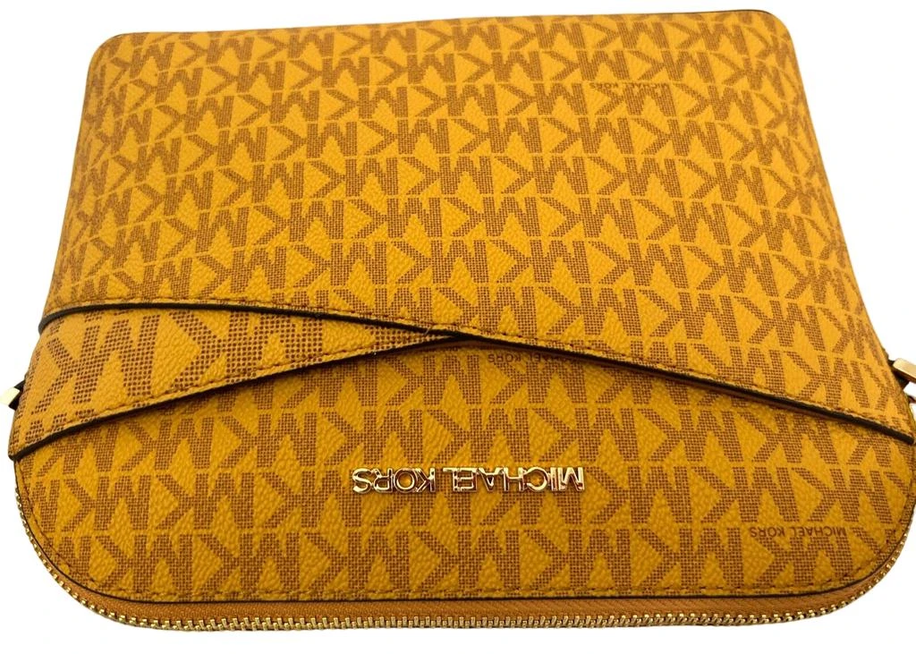 Michael Kors Women's Jet Set Travel MK Signature Dome Crossbody Bag 2