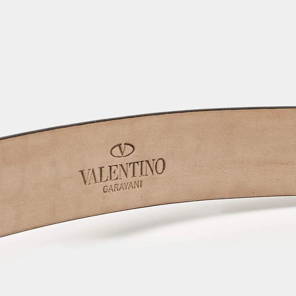 Valentino Valentino Red Patent Leather VLogo Buckle Belt 85 CM 5