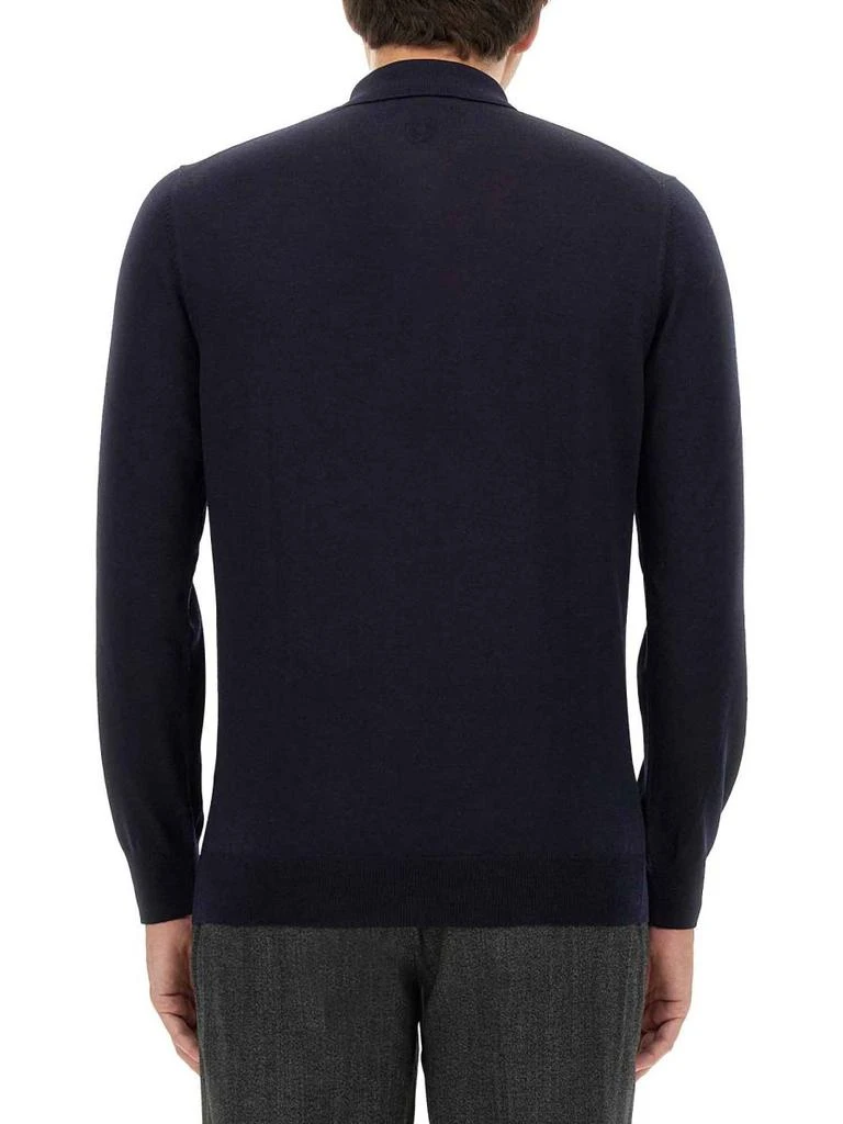 LARDINI Lardini Long-Sleeved Knitted Polo Shirt 2