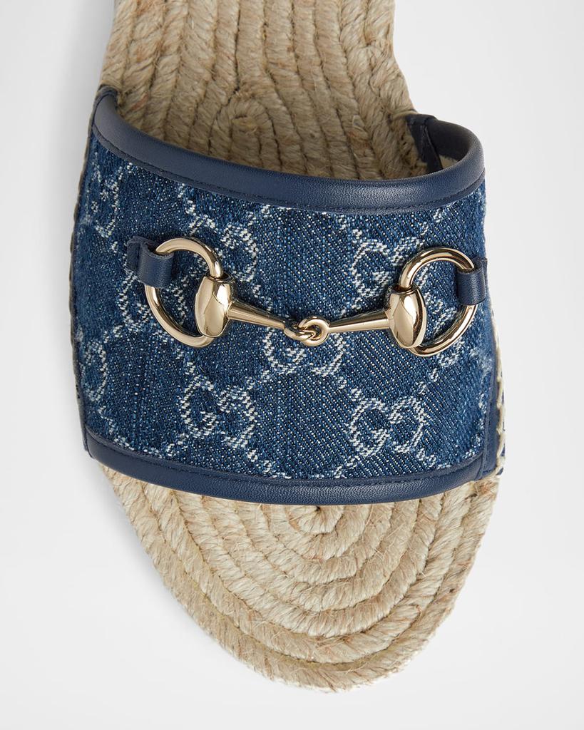 Gucci Paloma GG Denim Platform Espadrille Sandals - Shoes - Free