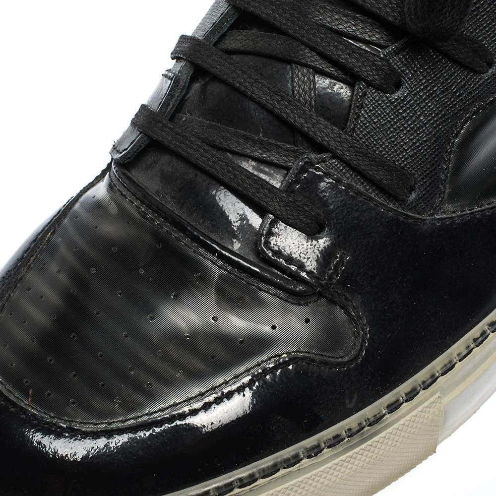 Balenciaga Balenciaga Black Leather and PVC Patchwork High Top Sneakers Size 41 7