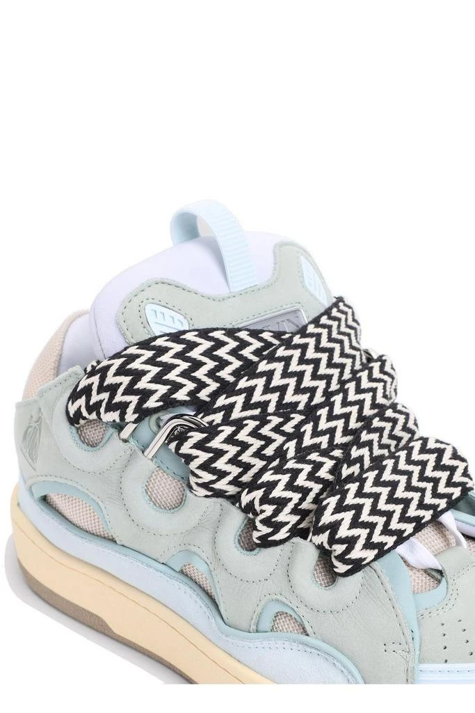 Lanvin Lanvin Curb Round Toe Lace-Up Sneakers 4