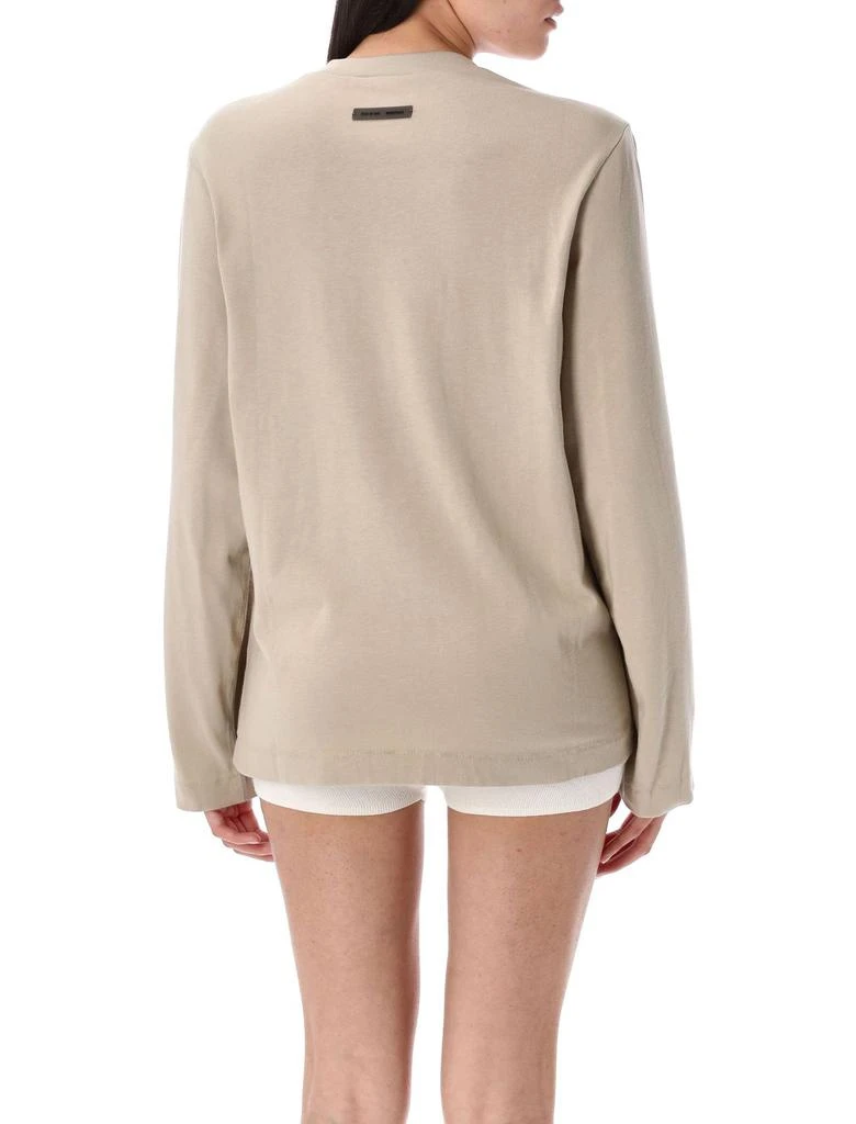 Essentials Fear Of God Essentials Metallized Logo Long Sleeved T-Shirt 2