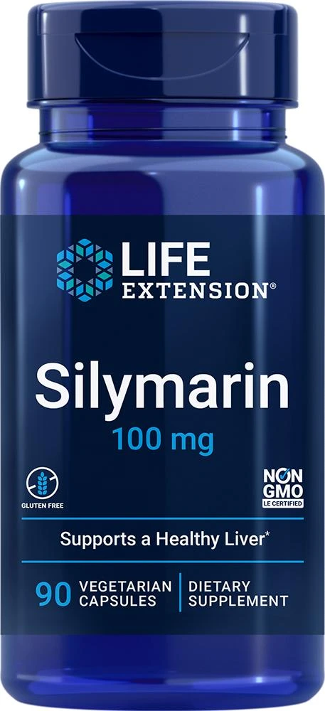 Life Extension Life Extension Silymarin, 90 - 100 mg (100 mg, 90 capsules, Vegetarian) 1