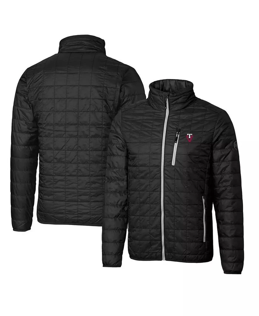 Cutter & Buck Black Virginia Tech Hokies Primary Team Logo Rainier PrimaLoft Eco Insulated Full-Zip Puffer Jacket 1