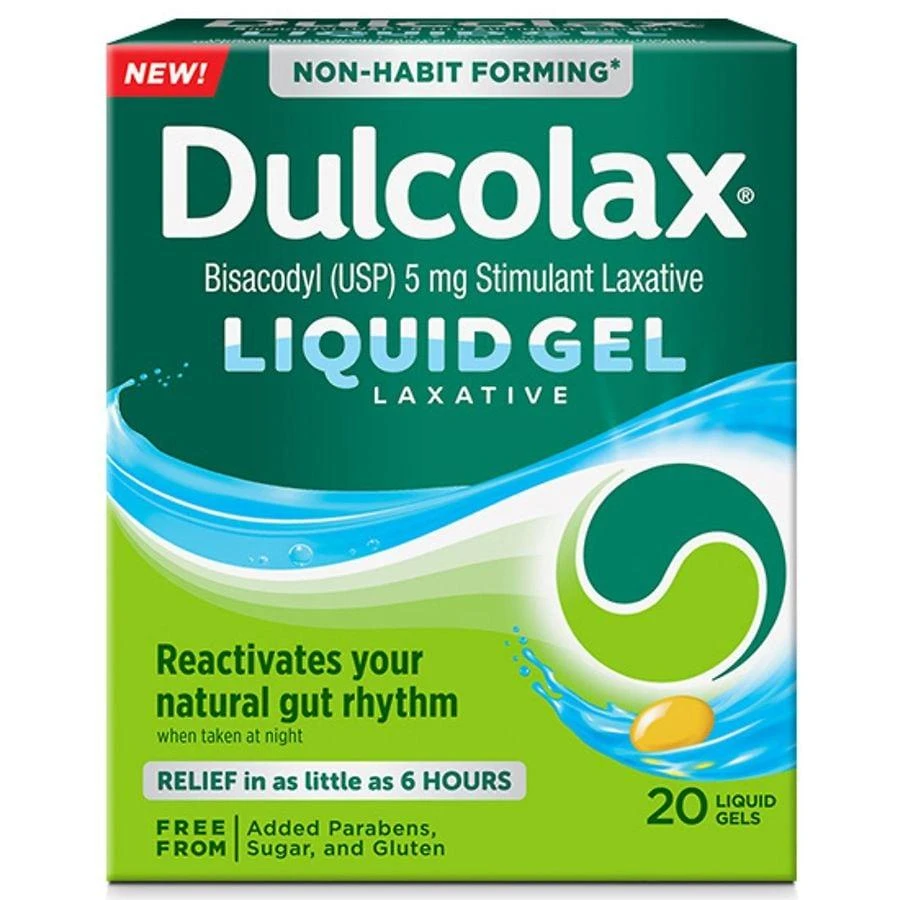 Dulcolax Stimulant Laxative Liquid Gels For Constipation Relief 1