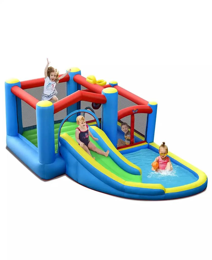 Mecale Inflatable Kids Water Slide Bounce Castle with 480W Blower Included