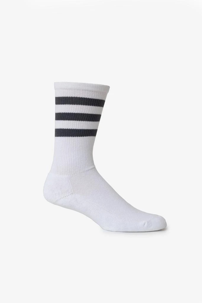Los Angeles Apparel CALFSOCK - Unisex 3-Stripe Calf Sock 61