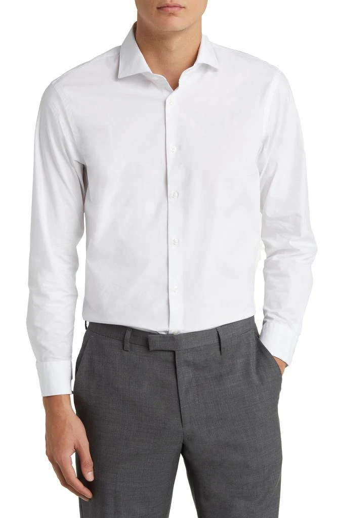 Nordstrom Extra Trim Fit Stripe Tech-Smart CoolMax® Non-Iron Dress Shirt 1