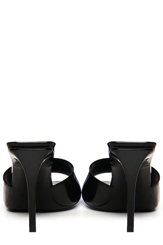 Yves Saint Laurent Saint Laurent Romy Almond Peep Toe Mules 4
