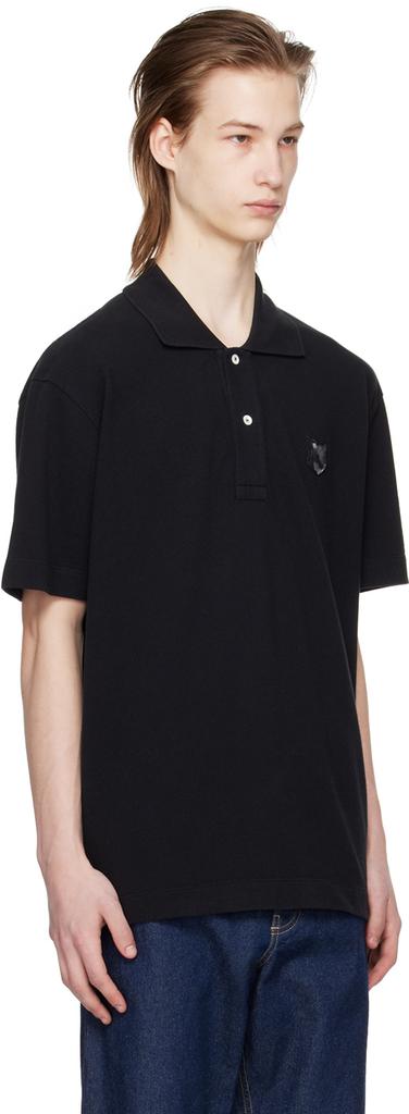 maison kitsune fox head ポロ シャツ M black FOX HEAD PATCH CLASSIC POLO | Maison Kitsuné
