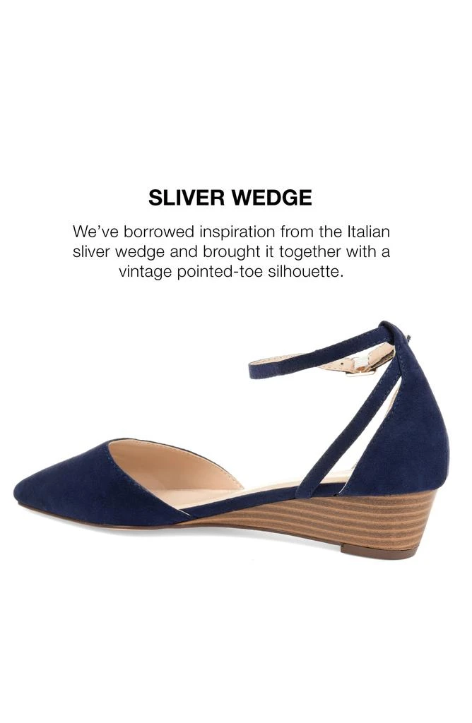 Journee Collection JOURNEE Arkie Sliver Wedge Pump 7