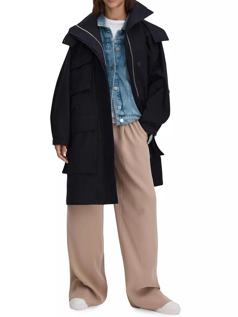REISS Peyton Cotton Utility Parka 2