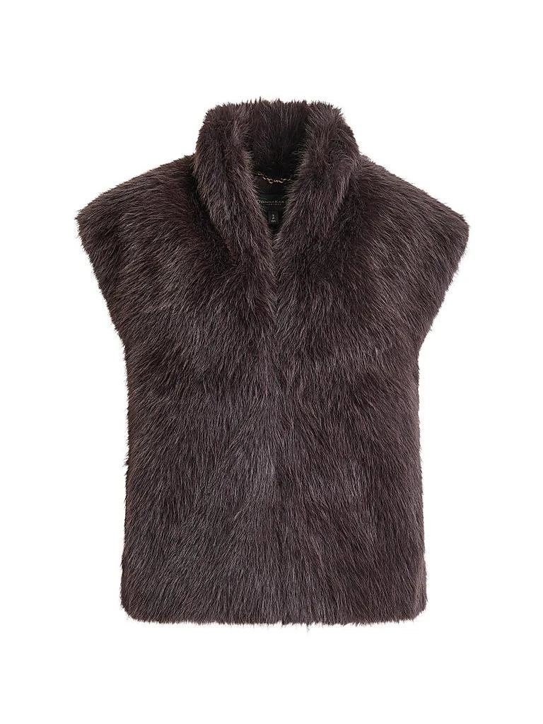 Donna Karan Faux-Fur Vest