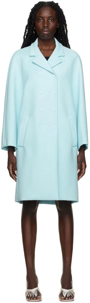 Max Mara Blue Tiberio Coat 1