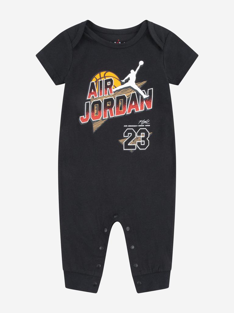 Jordan Baby Air Jordan Flight Romper in Black 9 Mths