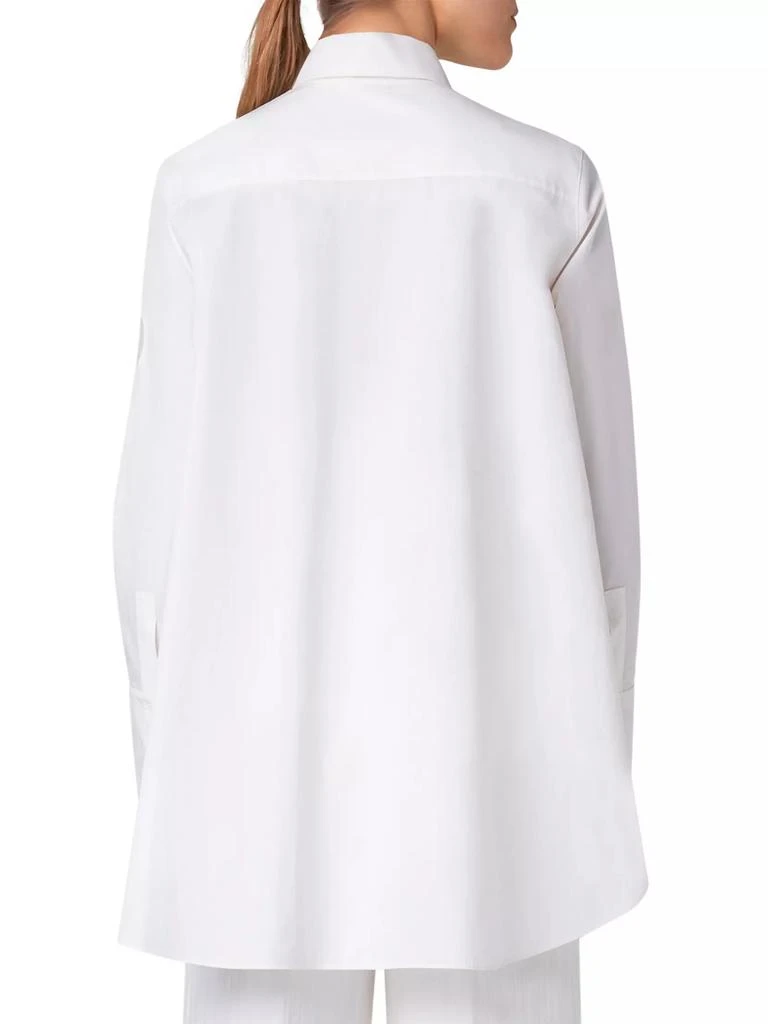Akris Dot Cut-Out Cotton Blouse 5