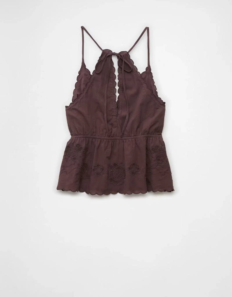 AE AE V-Neck Embroidered Halter Top 4