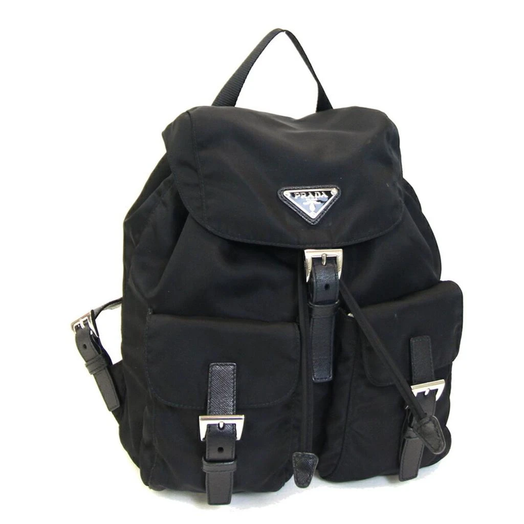 Prada Nylon Leather Backpack (Pre-Owned) 1