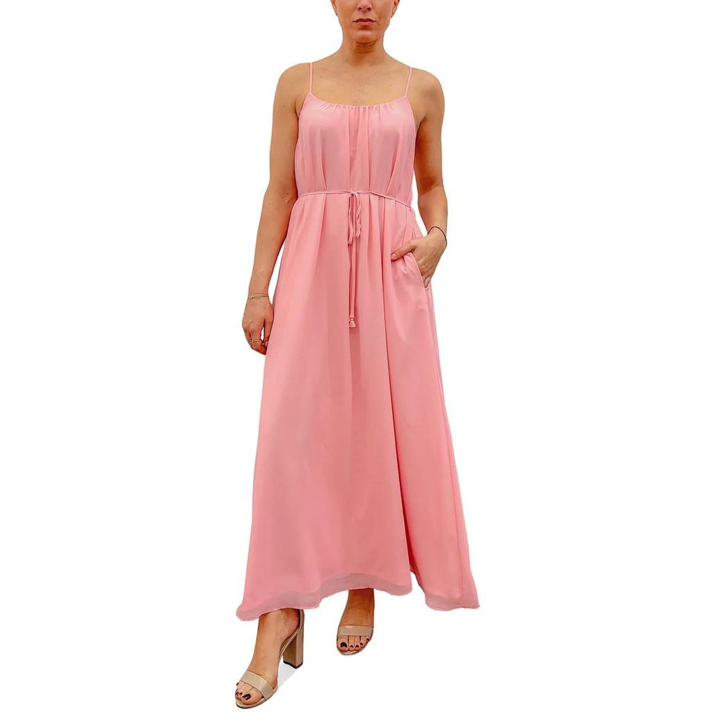 Sam Edelman Womens Solid Chiffon Maxi Dress 3