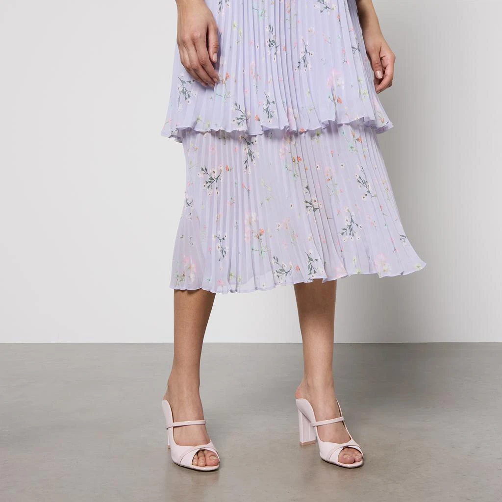 Tiered Floral Chiffon Midi Dress – On Sale Now with Up to 40% Off