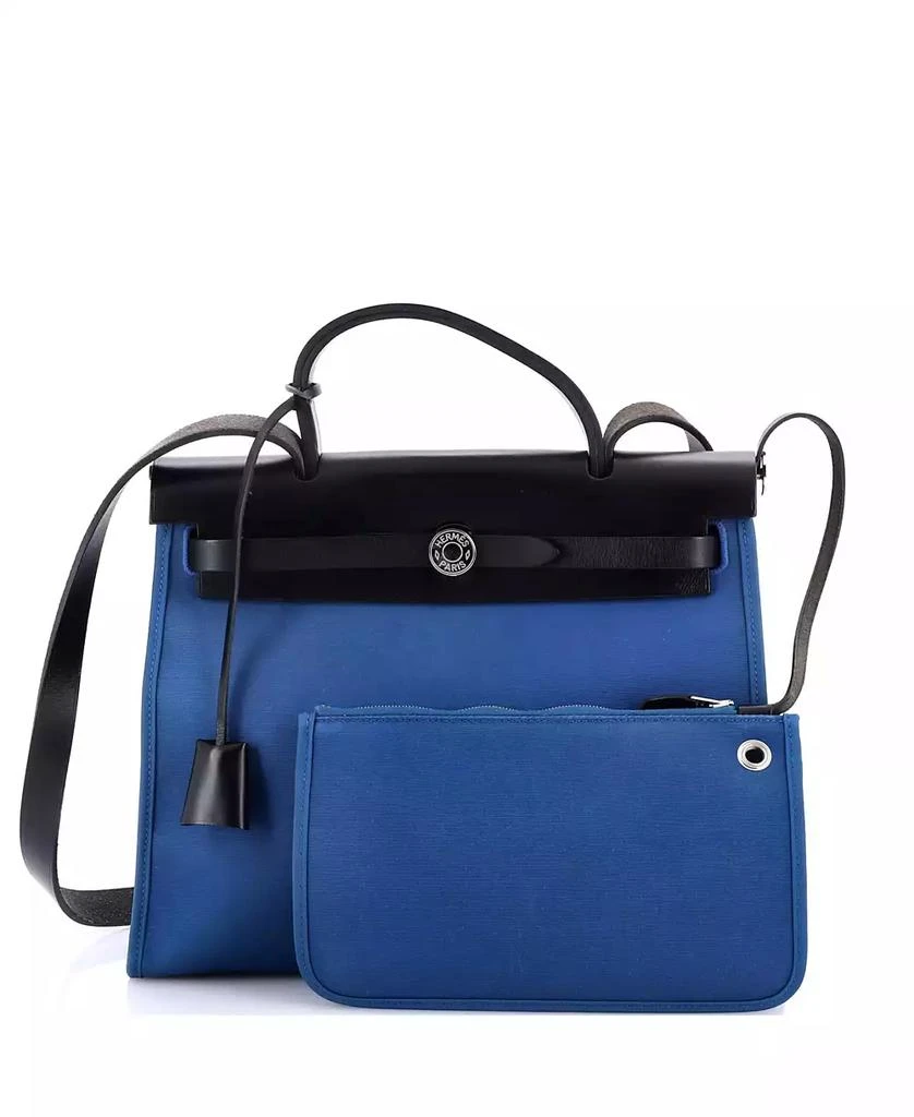 Pre-Owned HERMÉS 31 Herbag Zip Leather and Toile 2