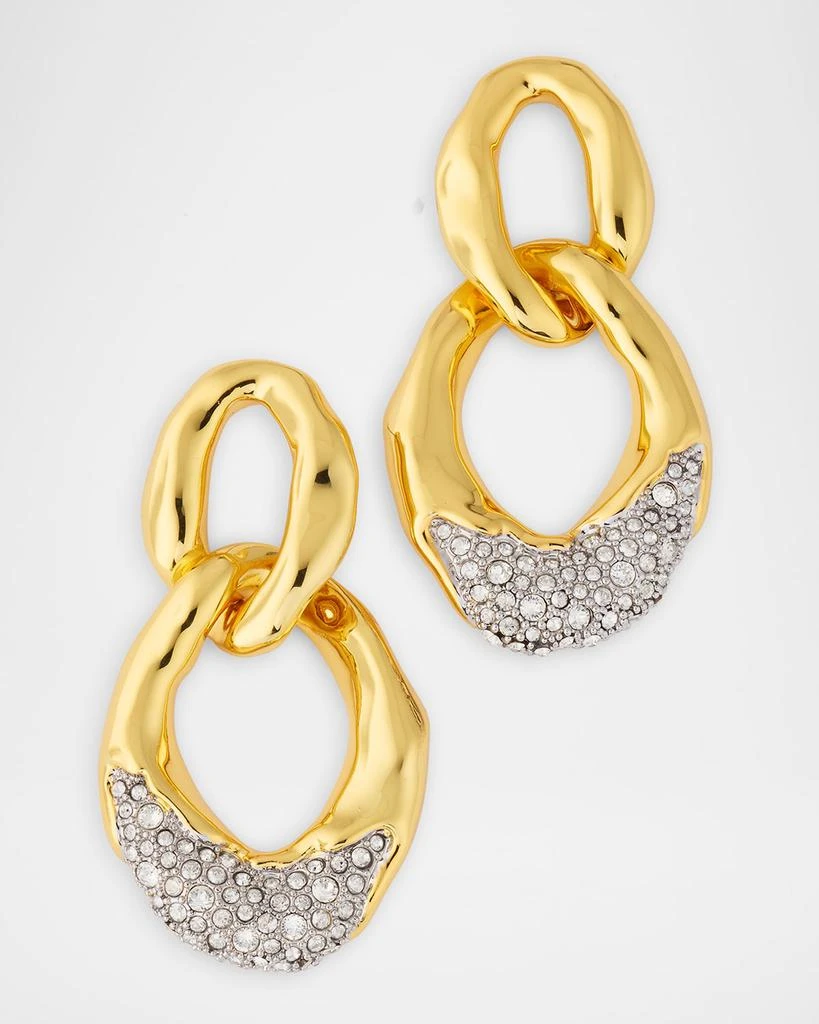Alexis Bittar Solanales Crystal Large Link Earrings 1