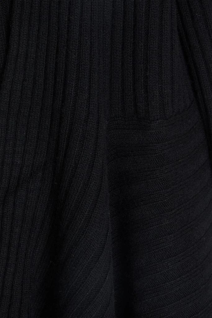 Autumn Cashmere Asymmetric ribbed-knit cardigan 4