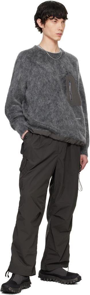 And Wander Gray Oversized Cargo Pants 4