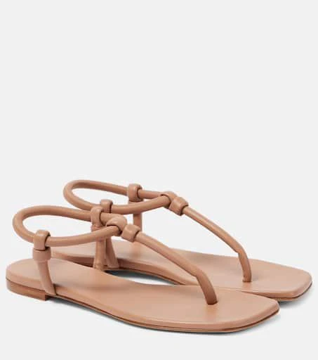 Gianvito Rossi Juno leather thong sandals 1