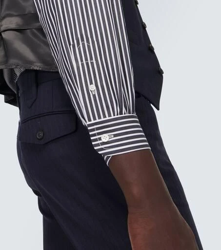 MAISON MARGIELA Striped cotton-blend shirt 6