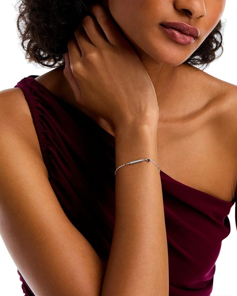 Bloomingdale
s Fine Collection Sapphire 
Diamond Bracelet in 14K White Gold 2