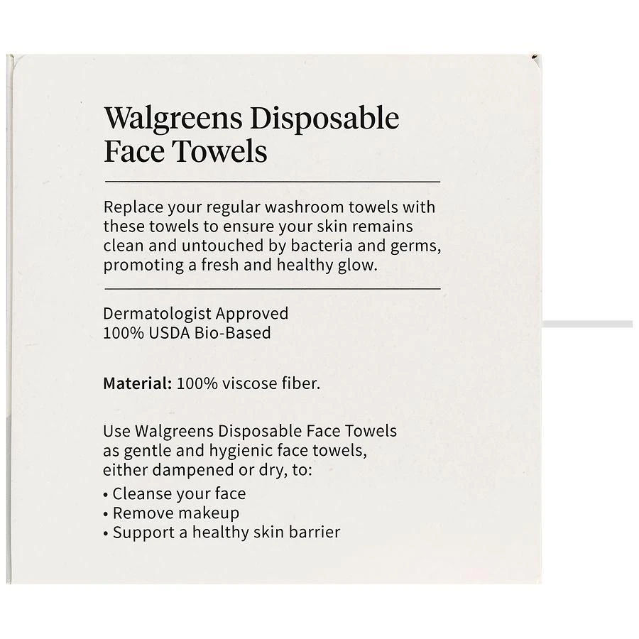 Walgreens Disposable Face Towels 2
